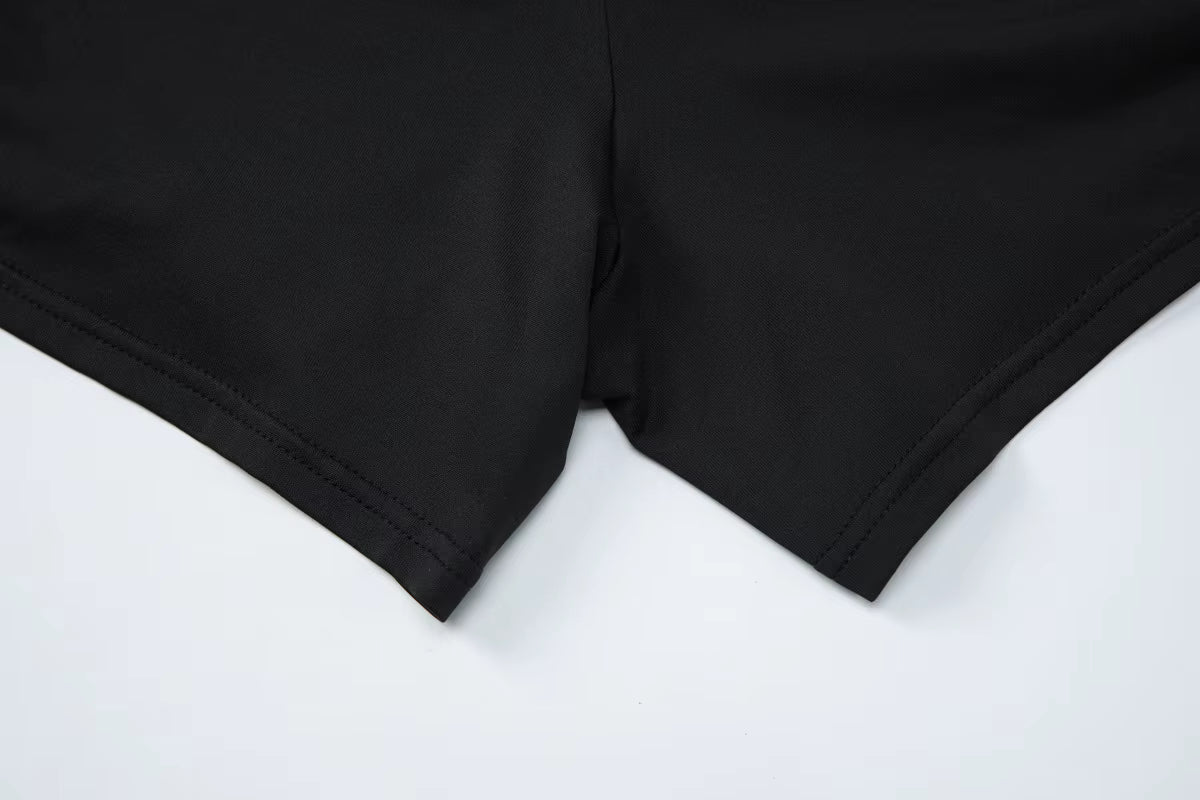 VESTITO A POIS NERO