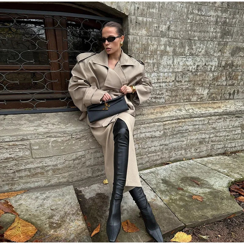 TRENCH CORTO OVERSIZE