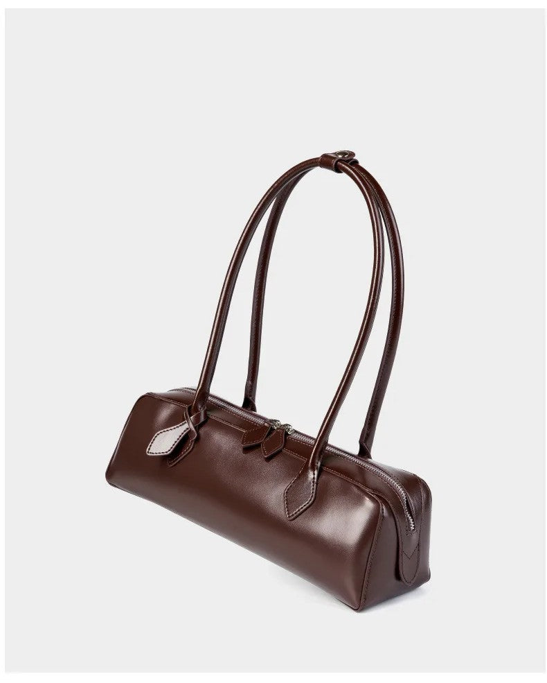 BORSA BAGUETTE IN VERA PELLE