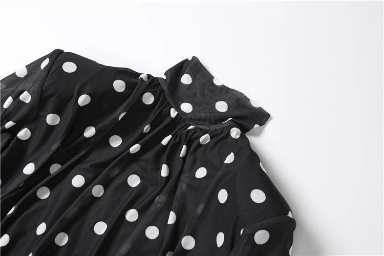 VESTITO IN TULLE A POIS