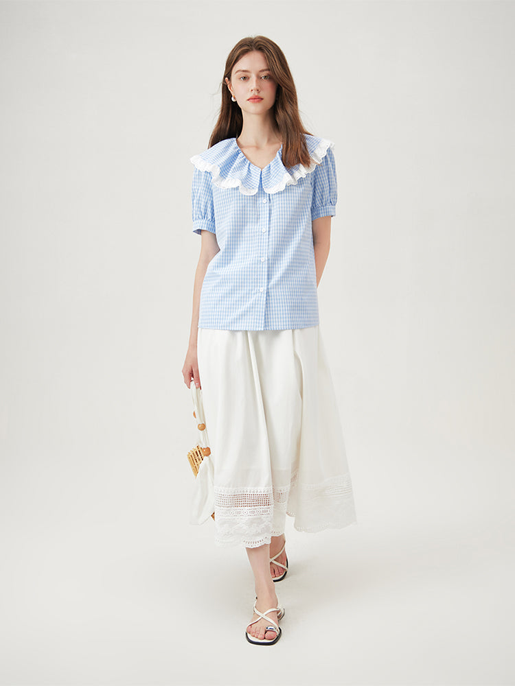 CAMICIA A SCACCHI COLLETTO