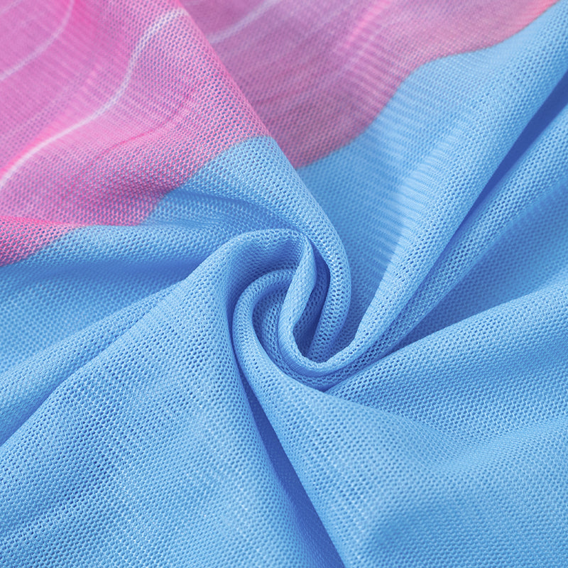 VESTITO LUNGO TULLE STAMPATO