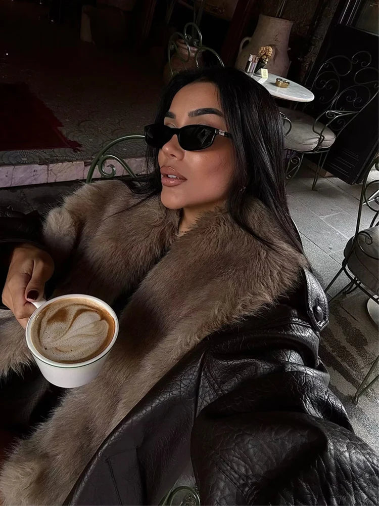 BOMBER IN ECOPELLE COLLO IN PELLICCIA