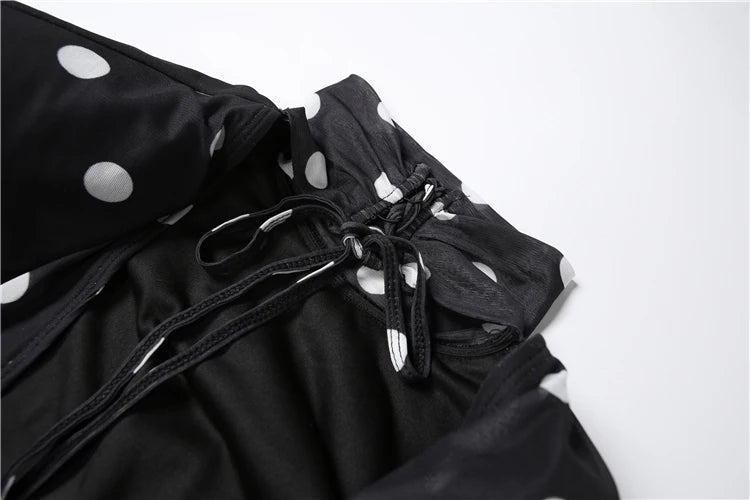 VESTITO IN TULLE A POIS