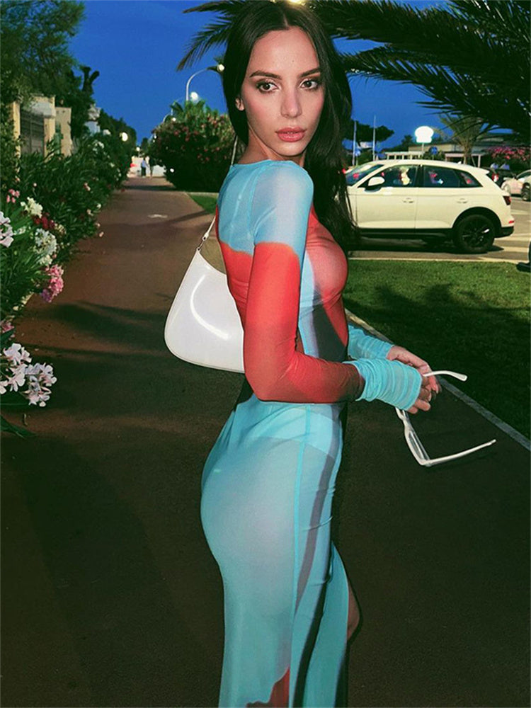 VESTITO TULLE FLOREALE