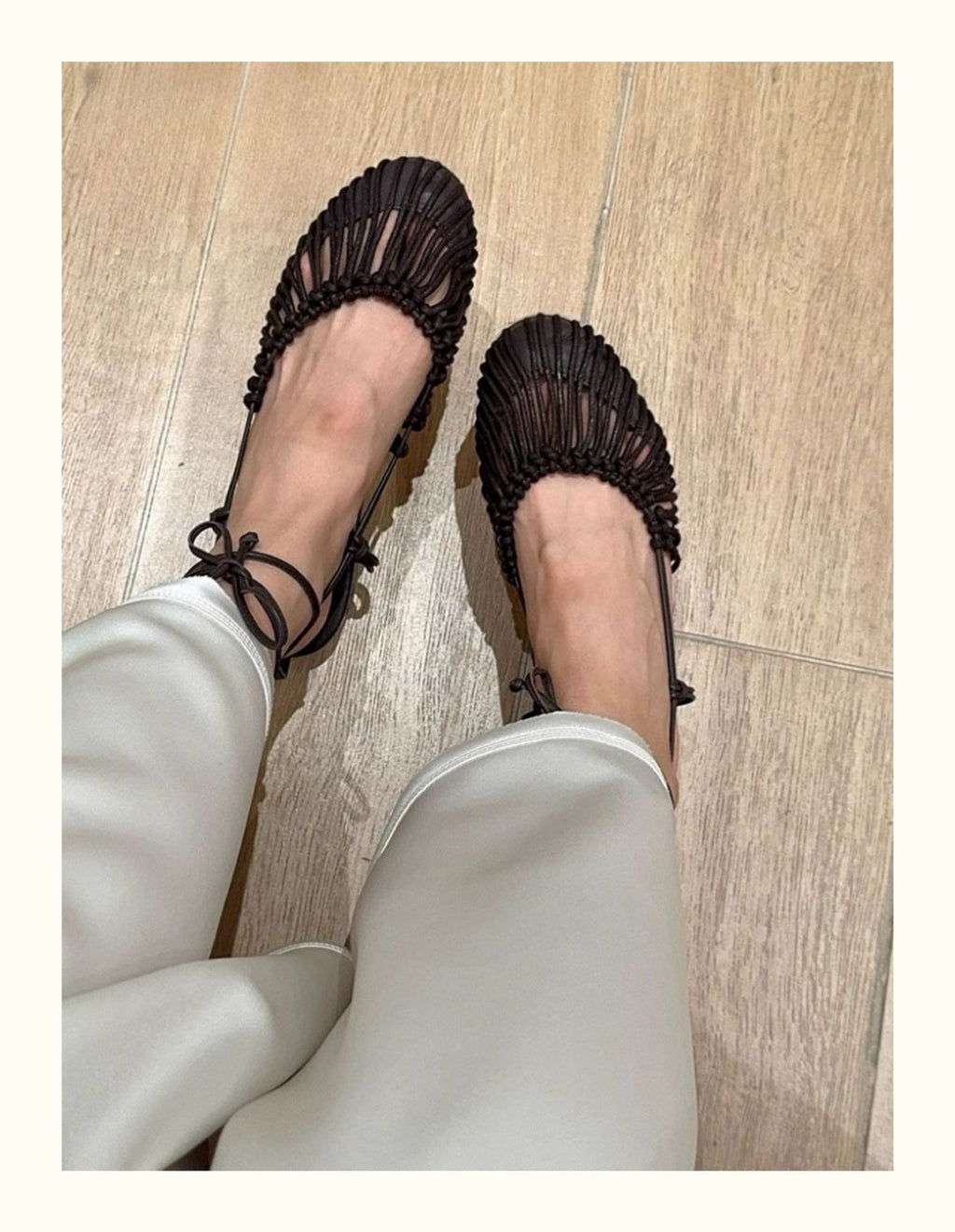 SANDALI BASSI INTRECCI