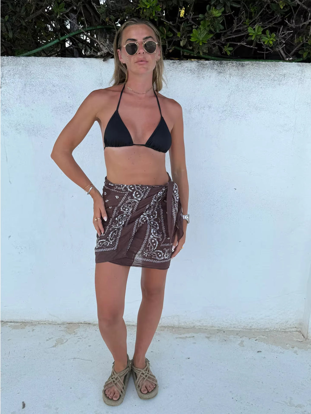 SET COORDINATO PAISLEY MARRONE