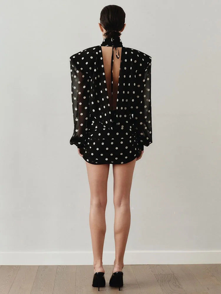 VESTITO IN TULLE A POIS