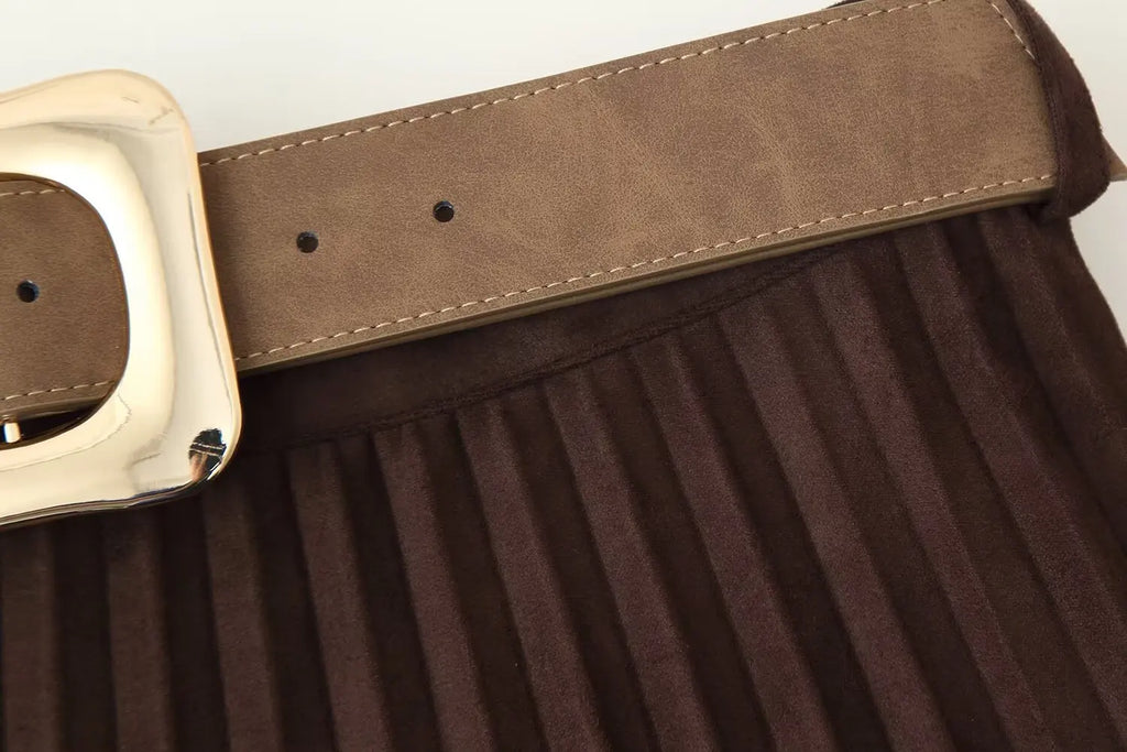 GONNA PLISSE' SCAMOSCIATA