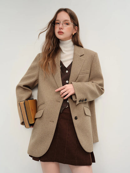 BLAZER COAT IN LANA