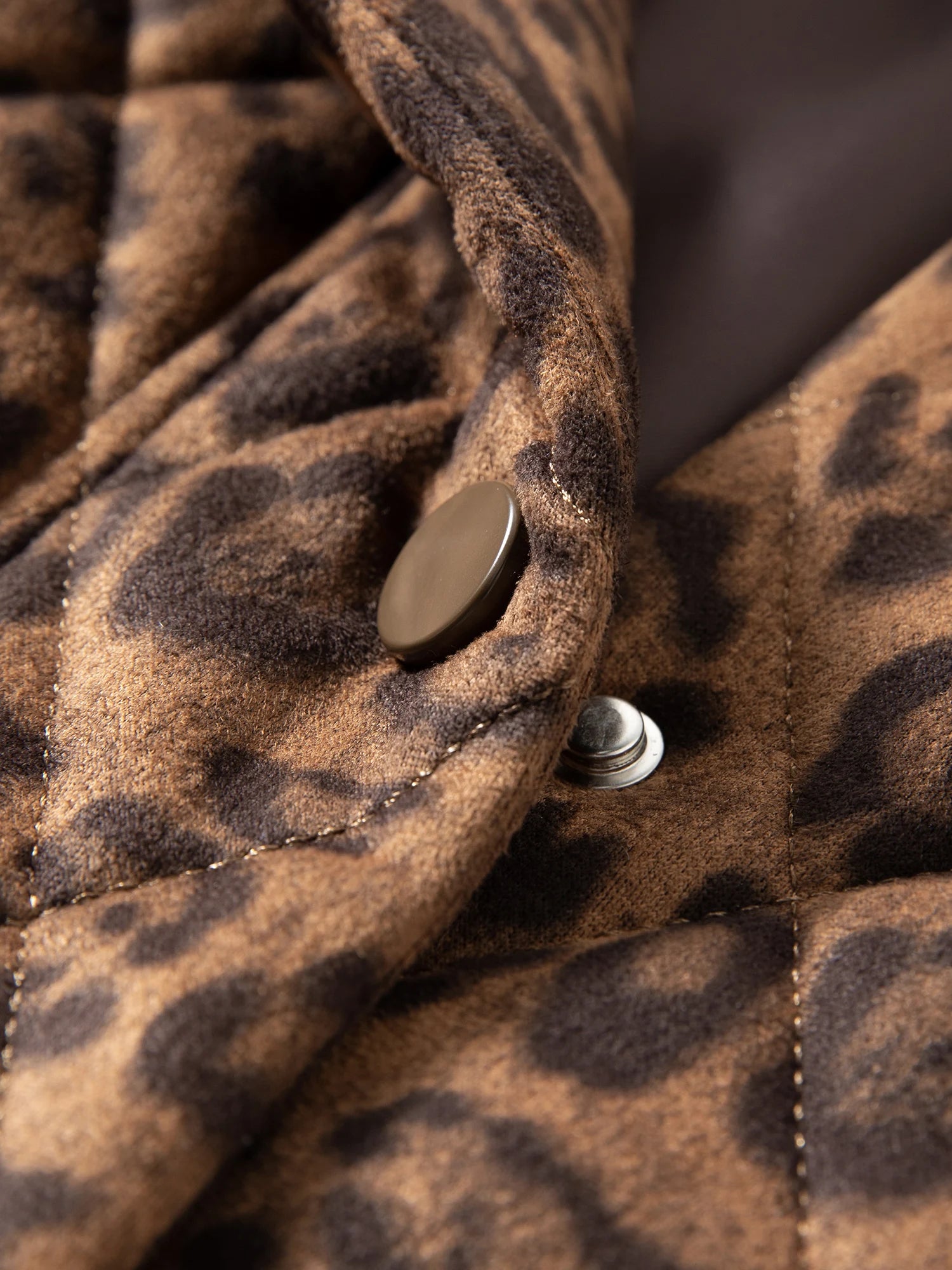 GIACCA TRAPUNTATA ANIMALIER