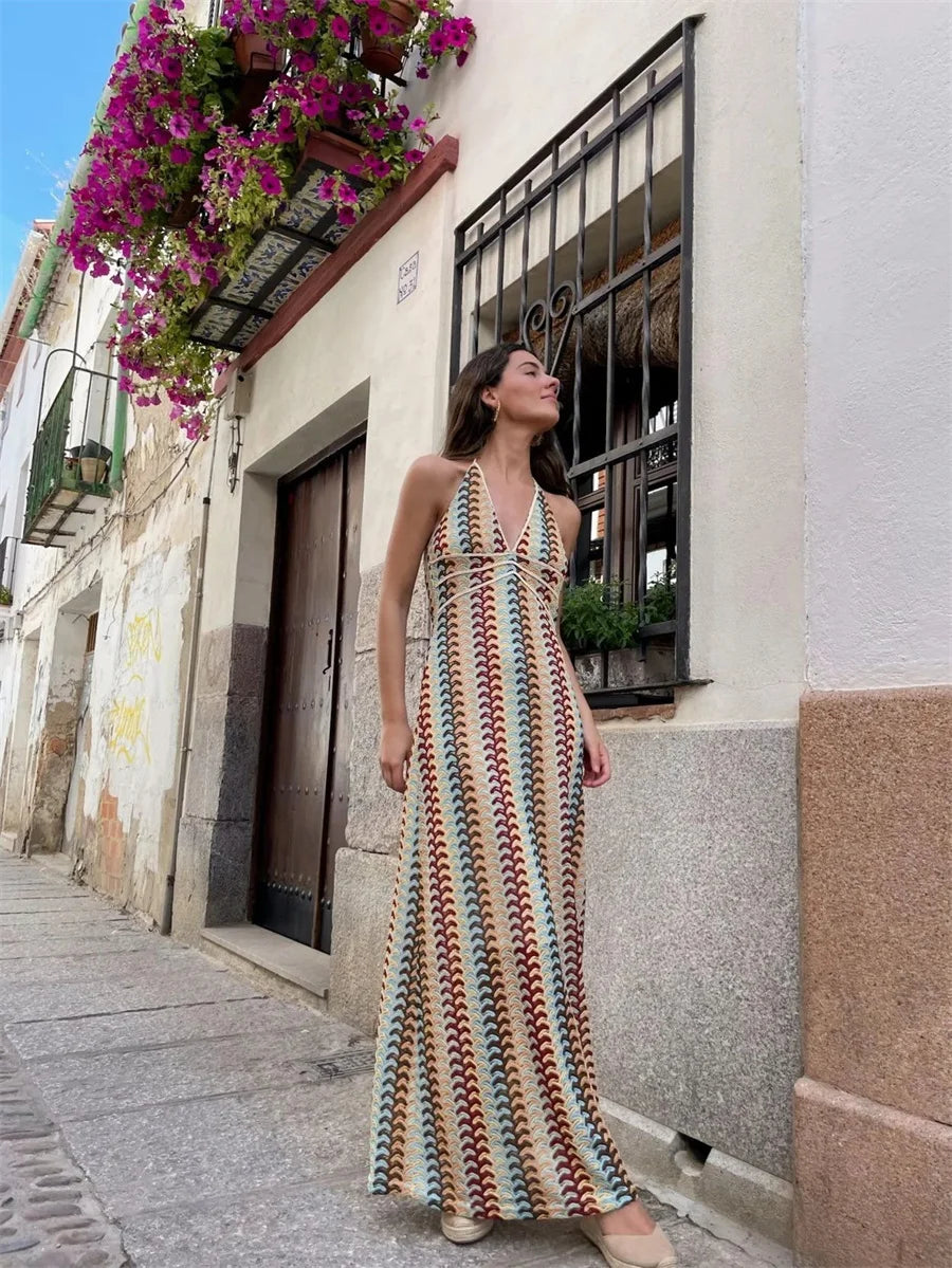 VESTITO EFFETTO UNCINETTO