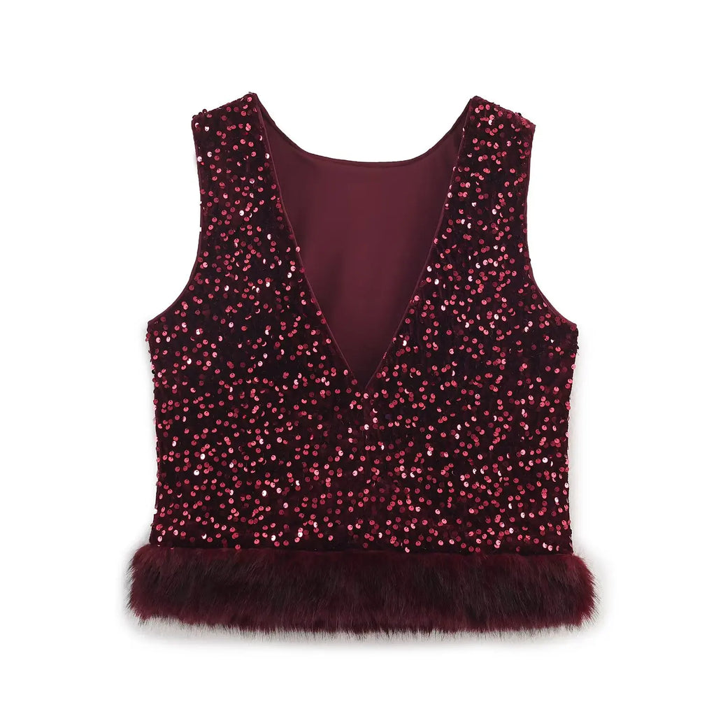 TOP PAILLETTES
