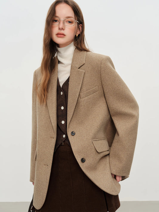BLAZER COAT IN LANA