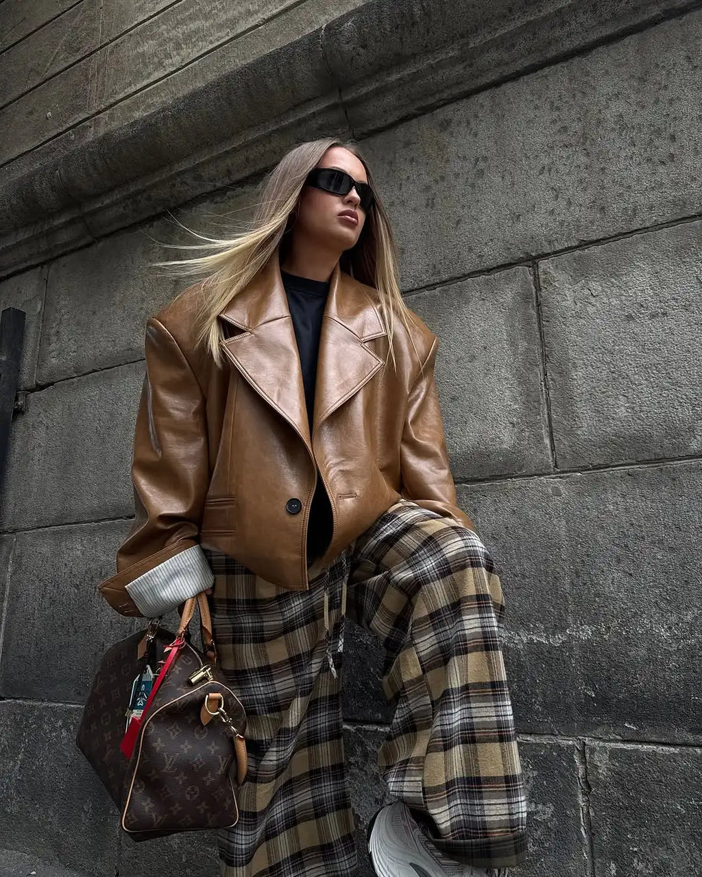 GIACCA OVERSIZE IN ECOPELLE