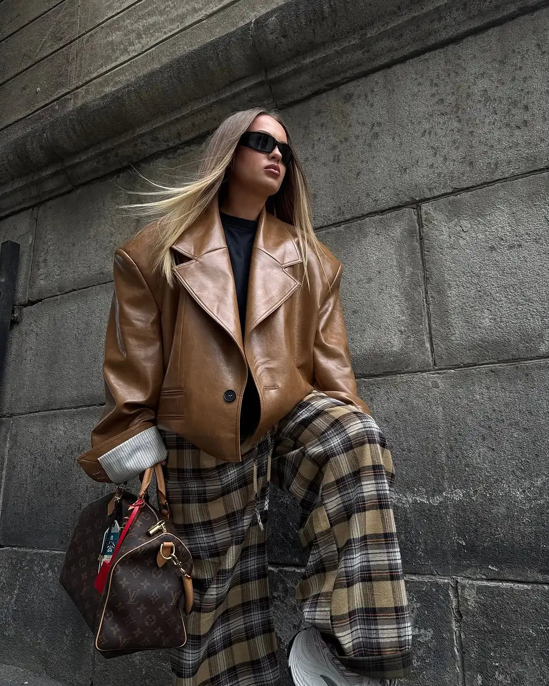 GIACCA OVERSIZE IN ECOPELLE