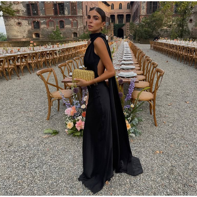 VESTITO LUNGO SATINATO
