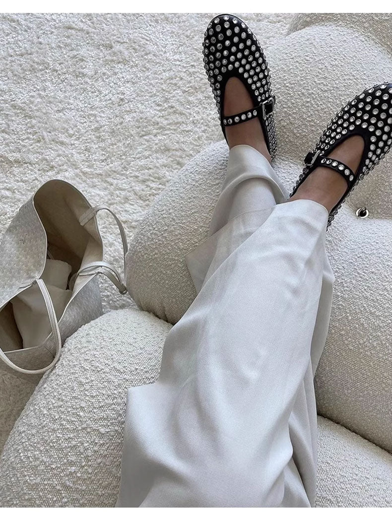 DIAMONDS STUDDED BALLERINAS