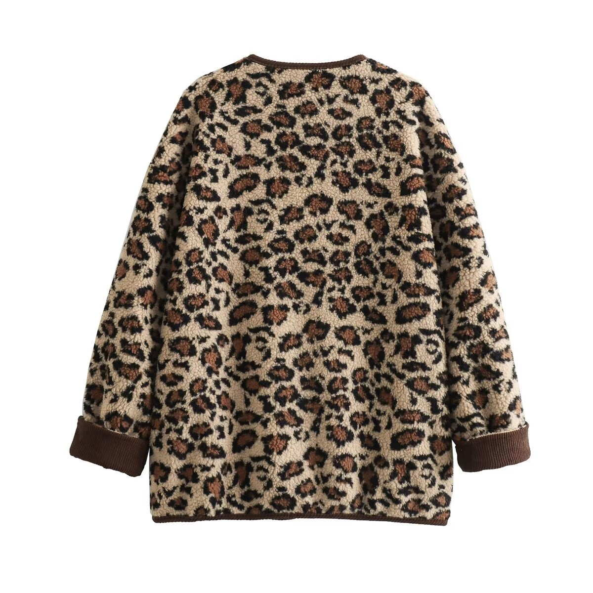 GIUBBINO SHERPA ANIMALIER