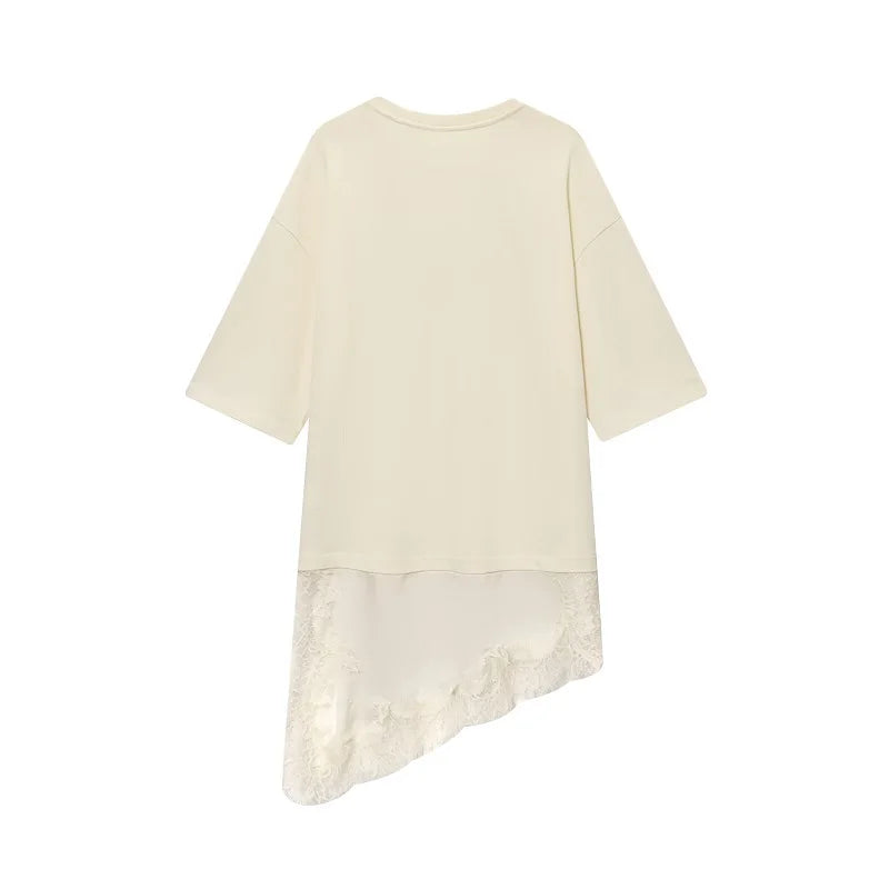 T-SHIRT CON PIZZO