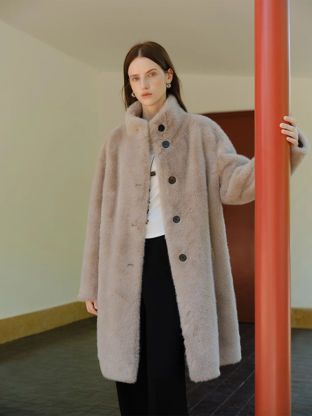 CAPPOTTO IN ECOPELLICCIA