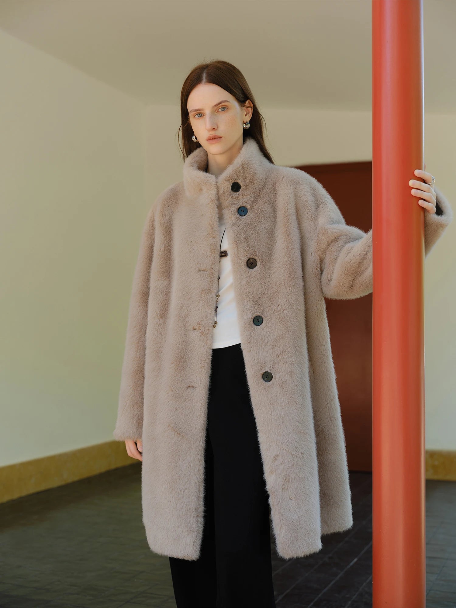 CAPPOTTO IN ECOPELLICCIA