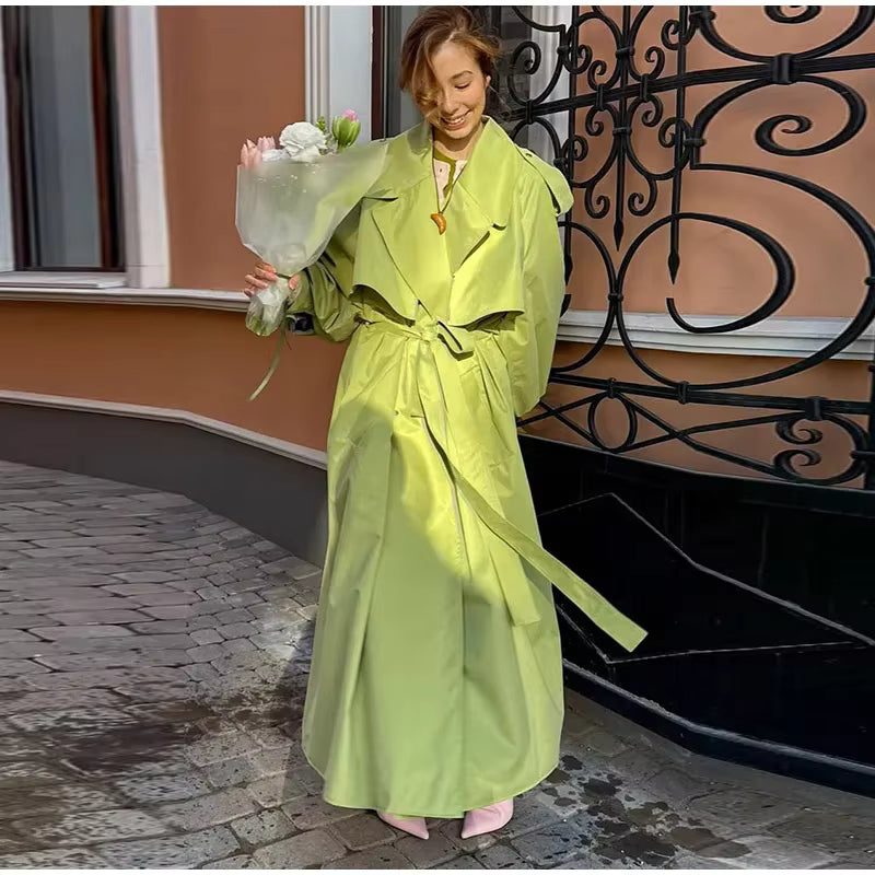 TRENCH OVERSIZE VERDE