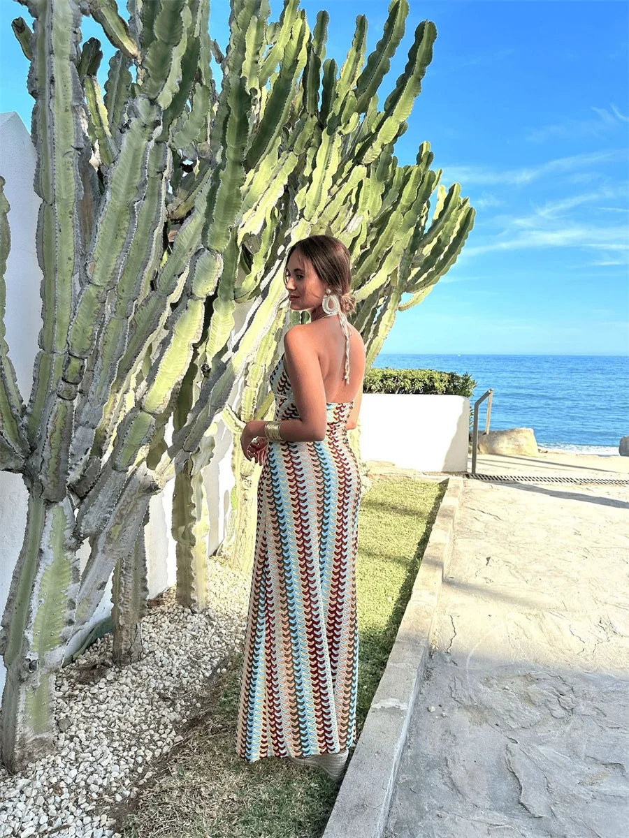 VESTITO EFFETTO UNCINETTO