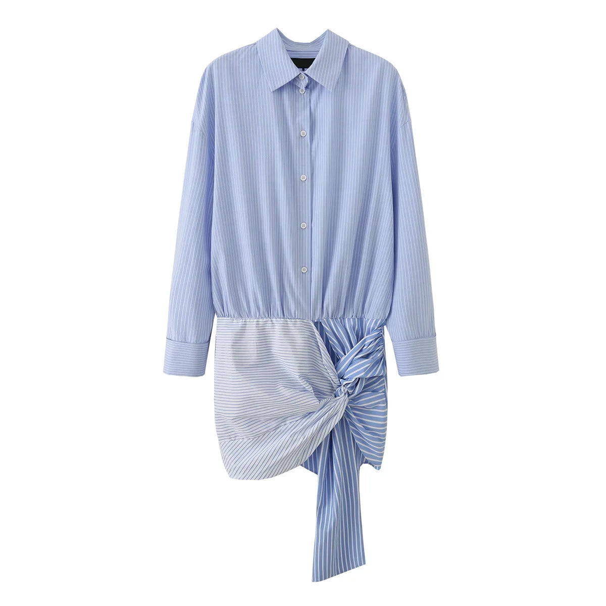 ABITO CAMICIA A RIGHE