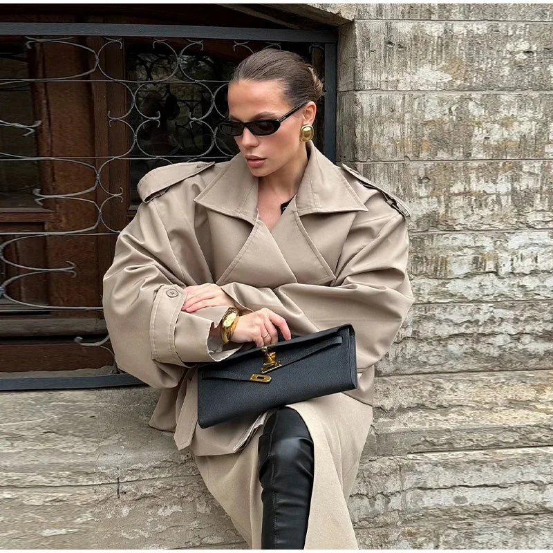 TRENCH CORTO OVERSIZE