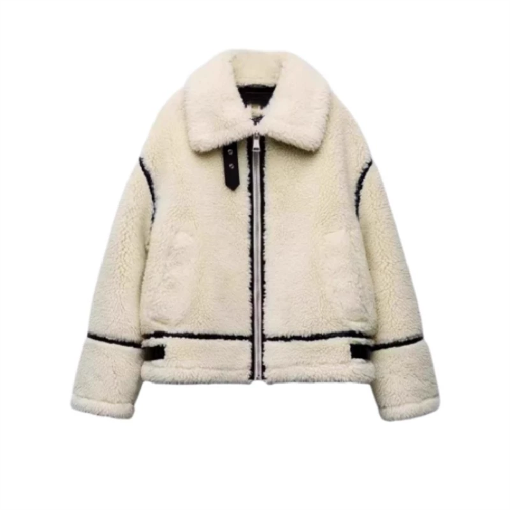 SYNTHETIC SHEEPSKIN JACKET
