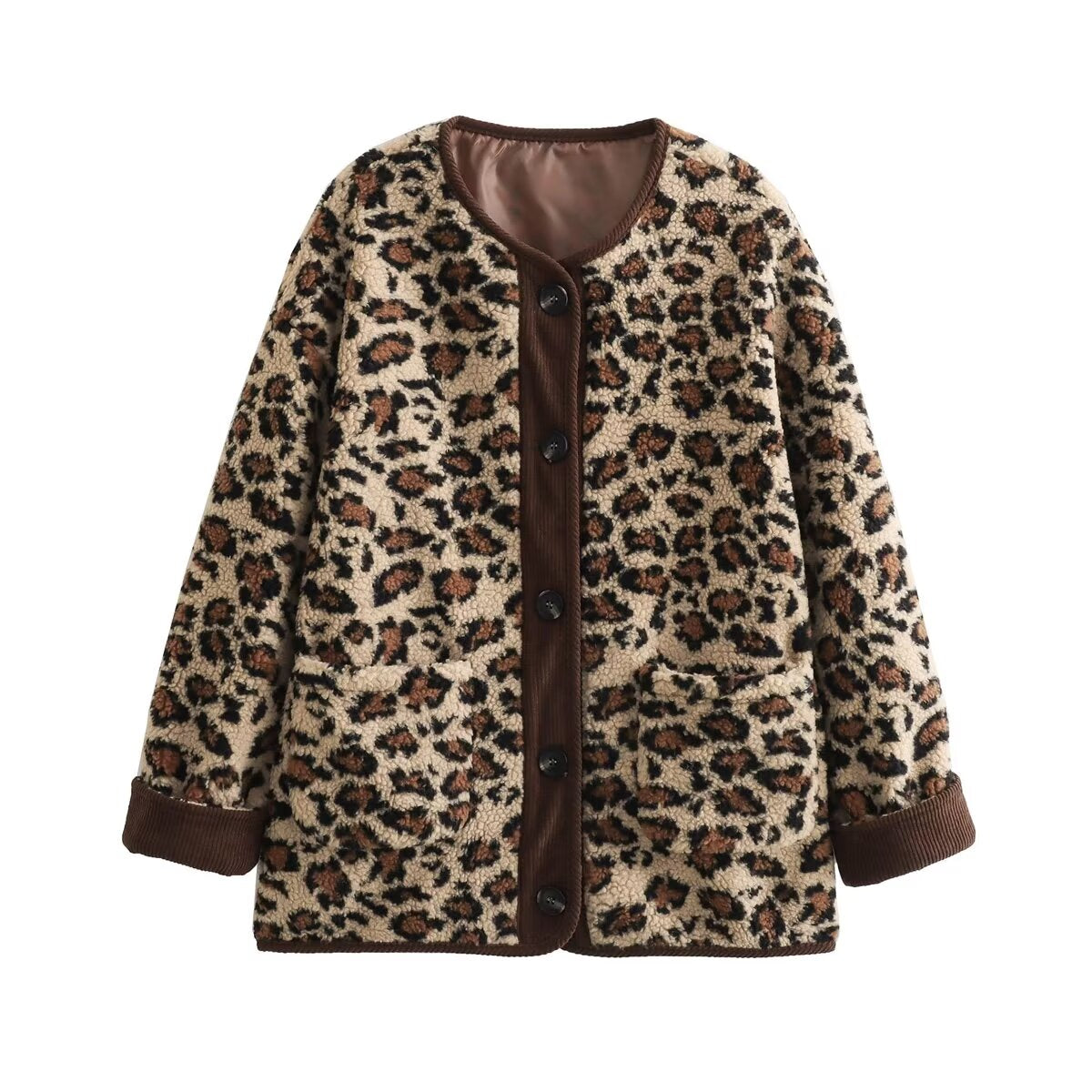 GIUBBINO SHERPA ANIMALIER