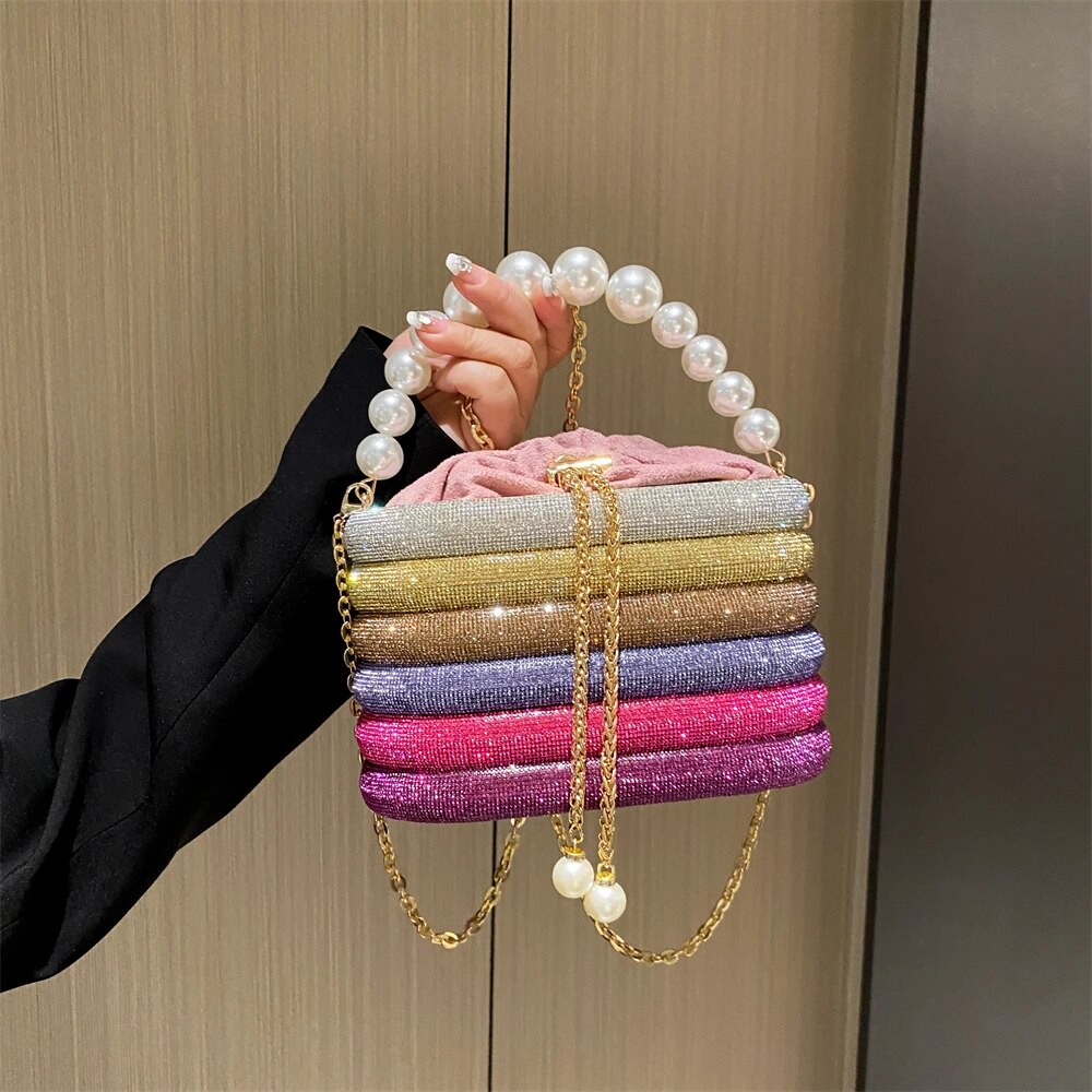 BORSA LUXURY CON PERLE