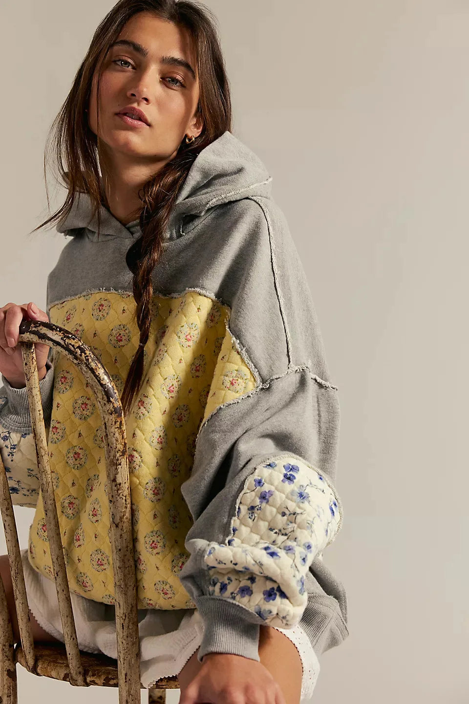 MAXI FELPA COMBINATA PATCHWORK