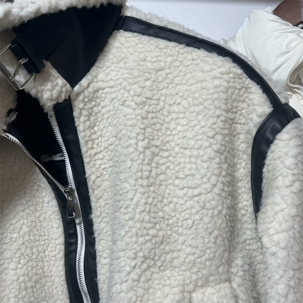 SYNTHETIC SHEEPSKIN JACKET