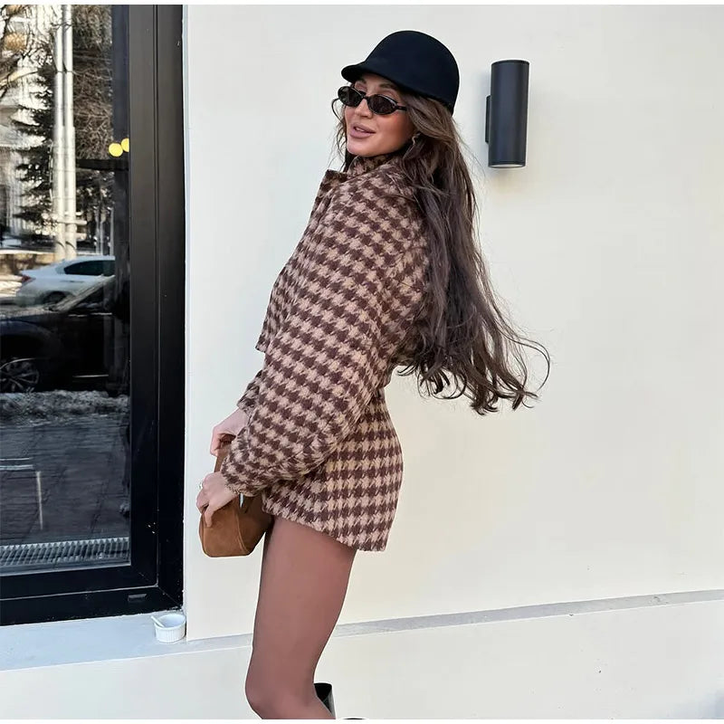 SET COORDINATO PIED DE POULE