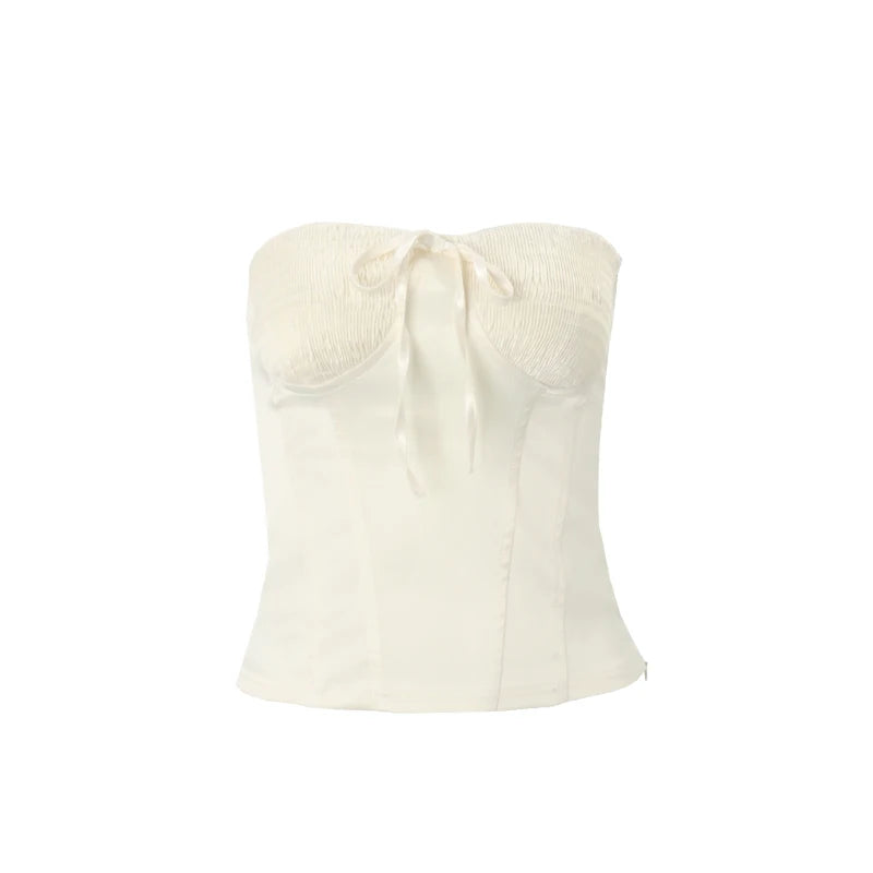 TOP CORSETTO SATINATO