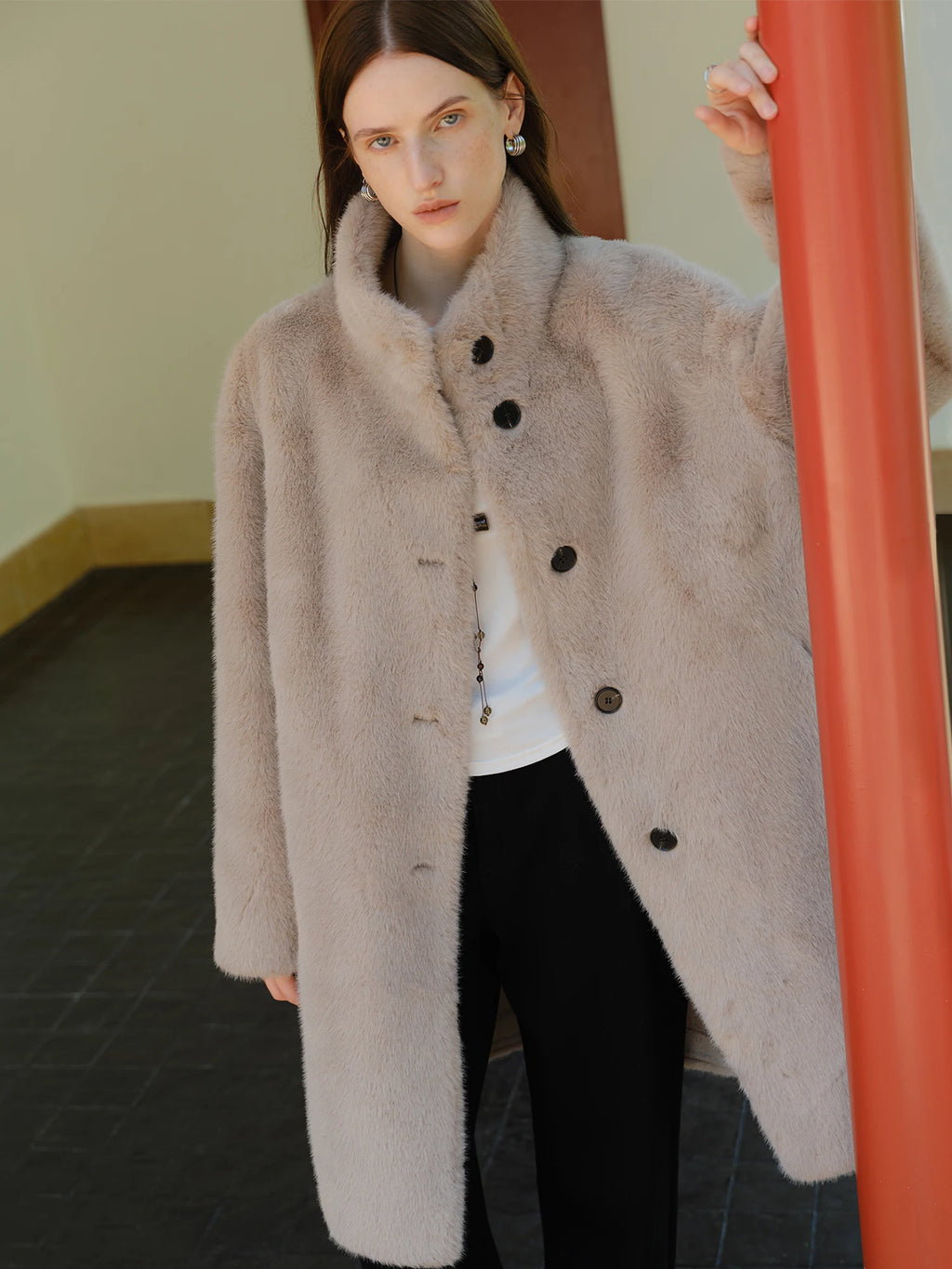 CAPPOTTO IN ECOPELLICCIA