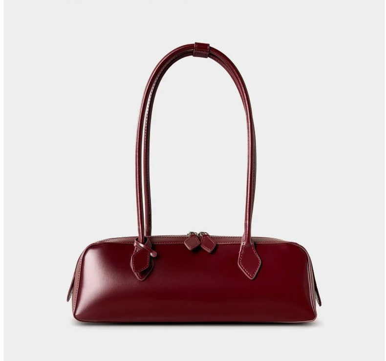 BORSA BAGUETTE IN VERA PELLE