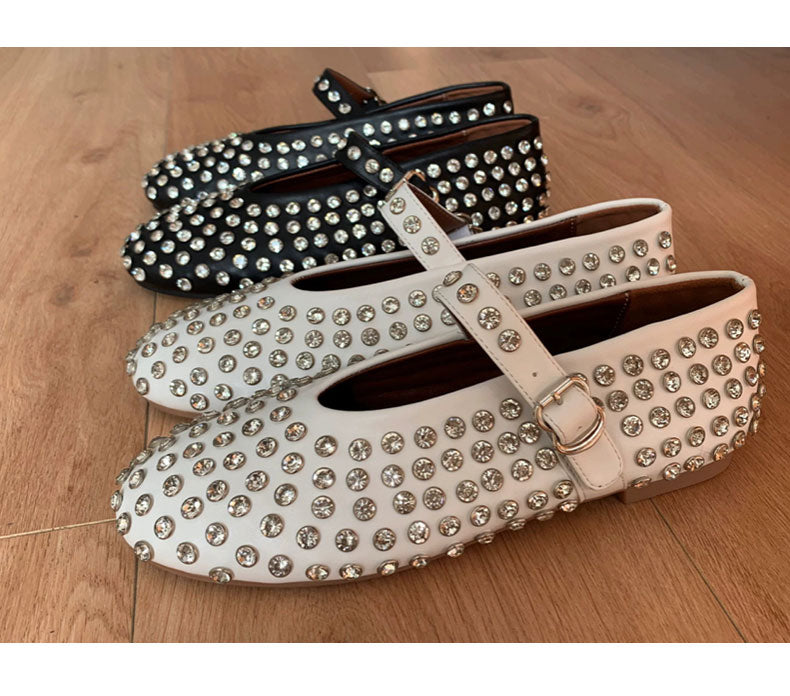 DIAMONDS STUDDED BALLERINAS