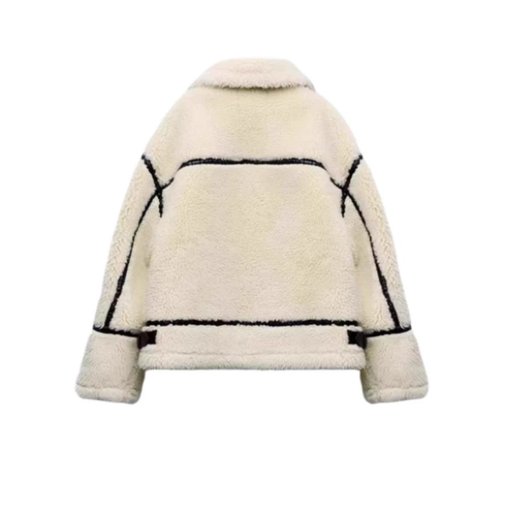 SYNTHETIC SHEEPSKIN JACKET