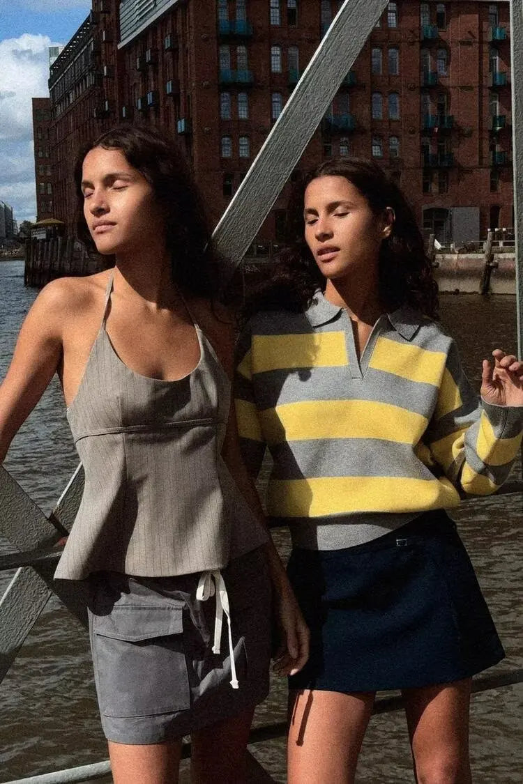 POLO MANICHE LUNGHE A RIGHE