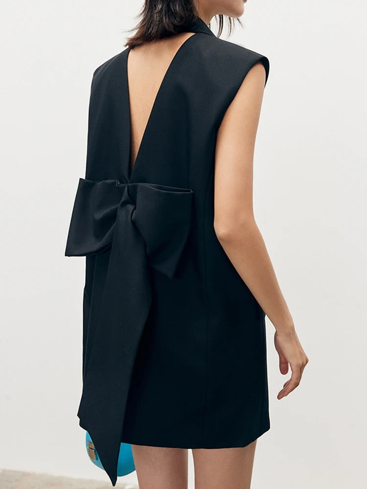 VESTITO CORTO GILET ELEGANTE