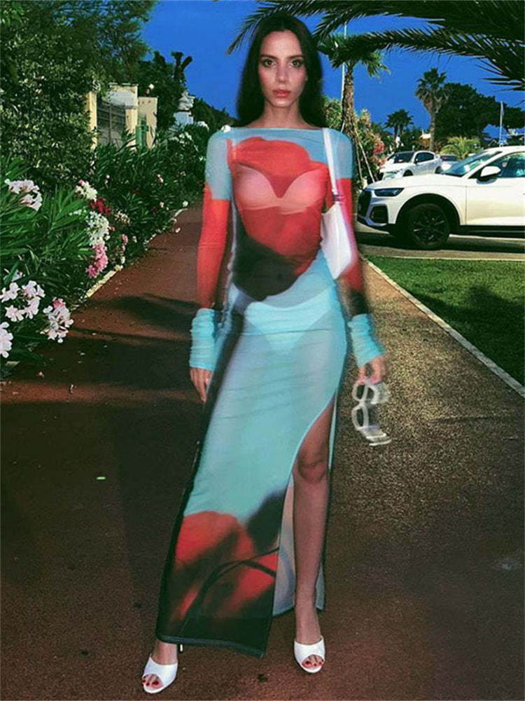 VESTITO TULLE FLOREALE