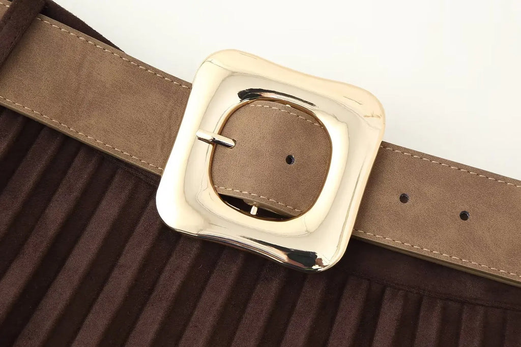 GONNA PLISSE' SCAMOSCIATA