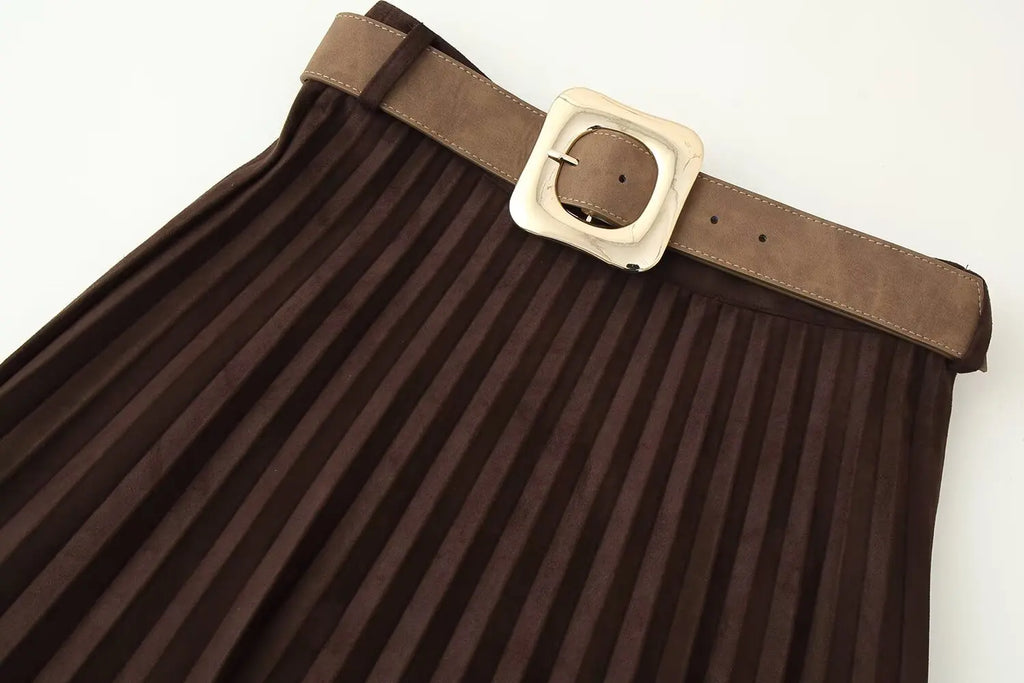 GONNA PLISSE' SCAMOSCIATA