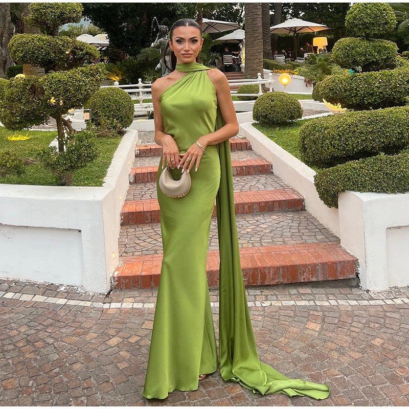 VESTITO LUNGO SATINATO