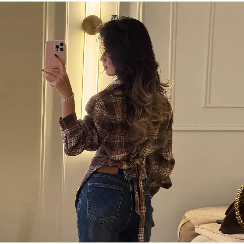 CAMICIA CORSETTO A SCACCHI