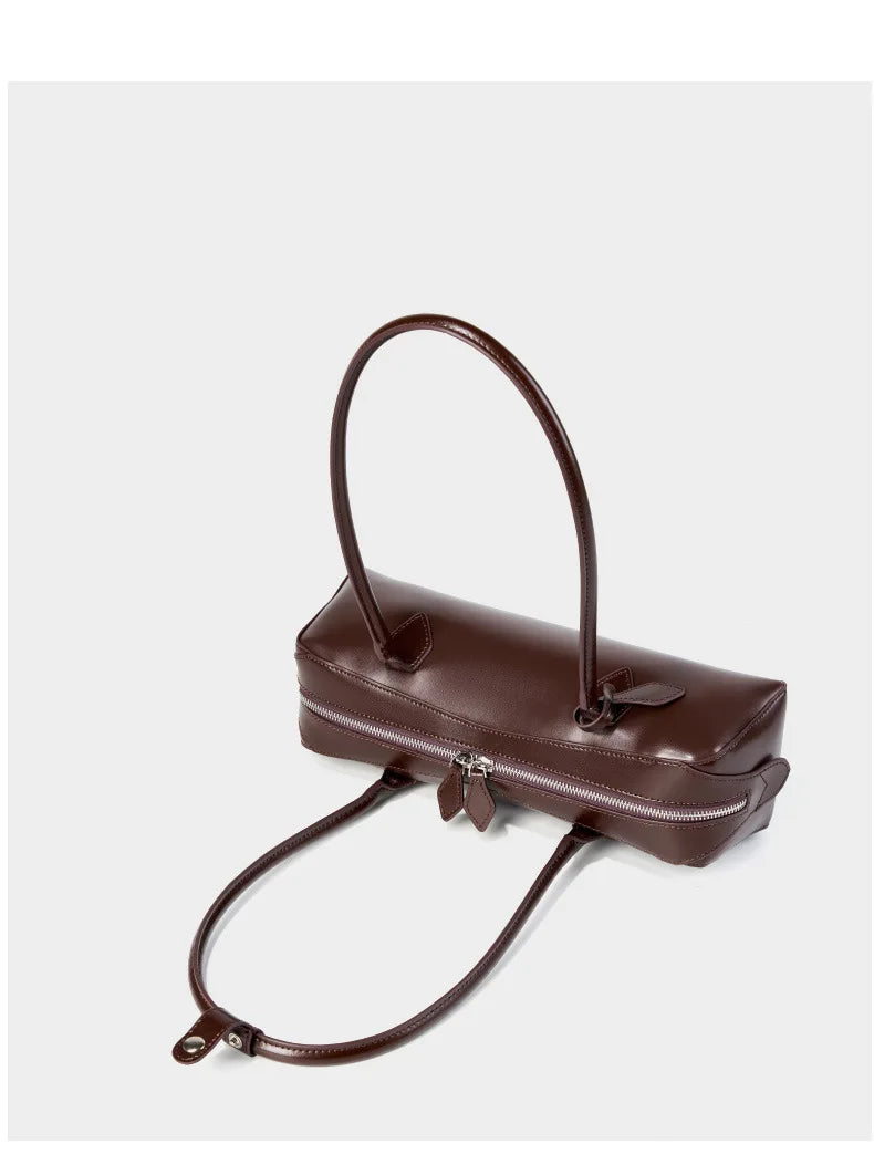 BORSA BAGUETTE IN VERA PELLE