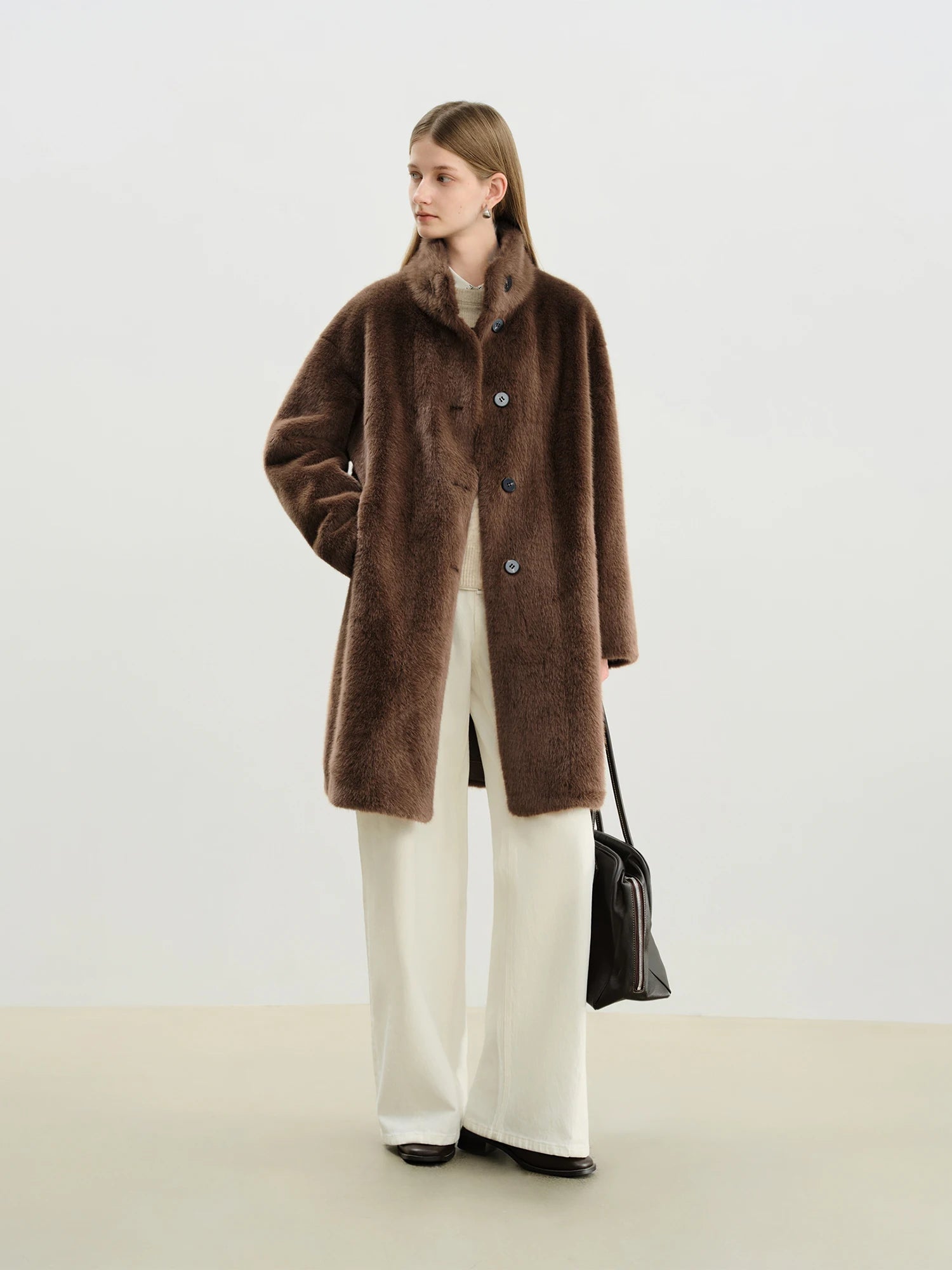 CAPPOTTO IN ECOPELLICCIA